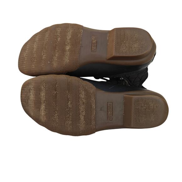 Sperry Saltwater Quilted Duck Boots – Black, Waterproof, Lace & Zip Size 8.5 - Picture 5 of 5